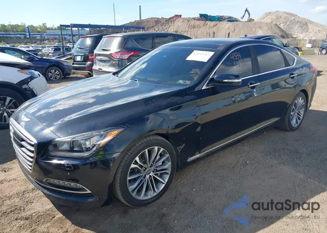 2015 Hyundai Genesis 3.8 from USA, damaged, VIN KMHGN4JE6FU068723